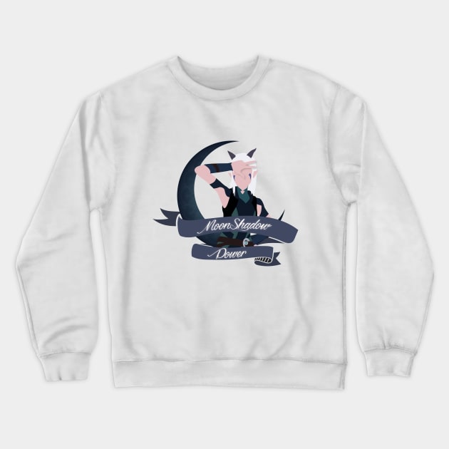 Rayla's Moonshadow Power Crewneck Sweatshirt by ScarletRigmor